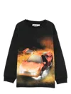 Molo Sports-car Print Sweatshirt In Black