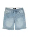 Molo Stonewashed Denim Shorts In Blue