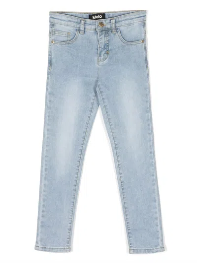 Molo Kids' Straight-leg Jeans In Blue