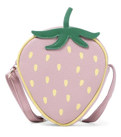 Molo Kids' Strawberry Tote Bag In Pink