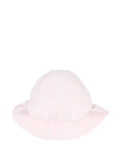 Molo Babies' Striped Bucket Hat In White