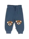 Molo Teddy Bear-detail Track Pants In Blue
