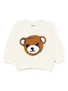Molo Teddy-embroidered Sweatshirt In Neutral