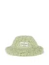 Molo Teddy-fleece Bucket Hat In Green