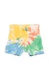 Molo Tie-dye Drawstring Shorts In Yellow