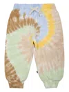Molo Tie-dye Print Track Pants In Blue