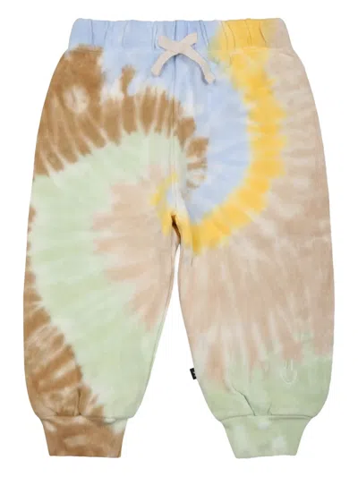 Molo Babies' Tie-dye Print Track Pants In Multicolor
