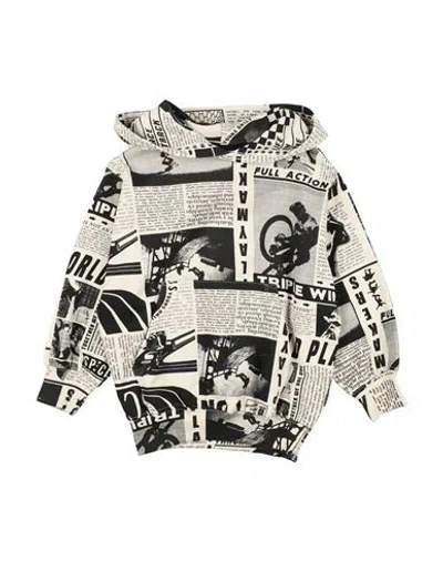 Molo Babies'  Toddler Boy Sweatshirt Off White Size 6 Organic Cotton In Neutral