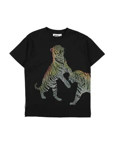 Molo Babies'  Toddler Boy T-shirt Black Size 7 Organic Cotton