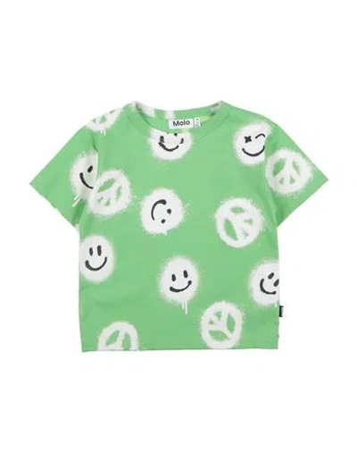 Molo Babies'  Toddler Boy T-shirt Green Size 7 Organic Cotton