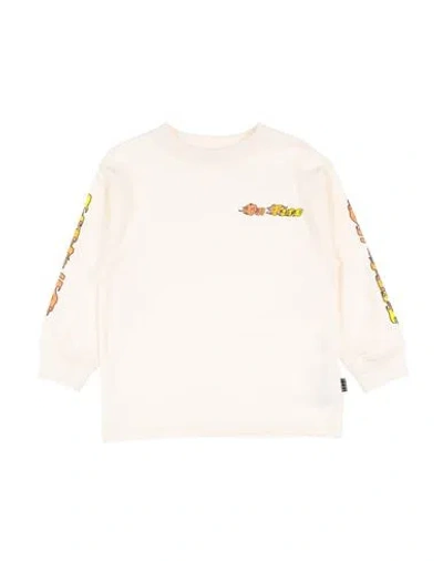 Molo Babies'  Toddler Boy T-shirt Ivory Size 7 Organic Cotton In White