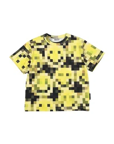 Molo Babies'  Toddler Boy T-shirt Lime Green Size 6 Organic Cotton In Yellow