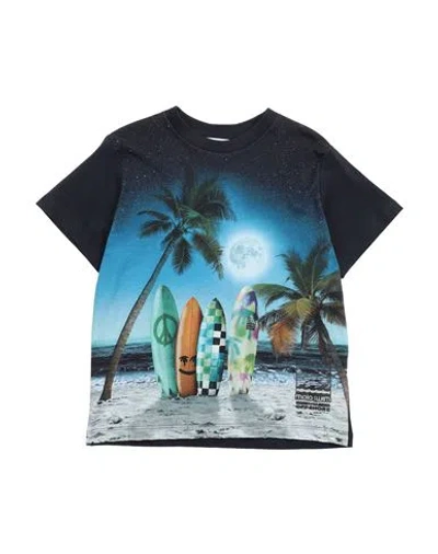 Molo Toddler Boy T-shirt Midnight Blue Size 7 Organic Cotton In Blue