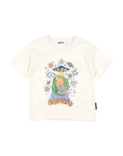 Molo Babies'  Toddler Boy T-shirt White Size 7 Organic Cotton