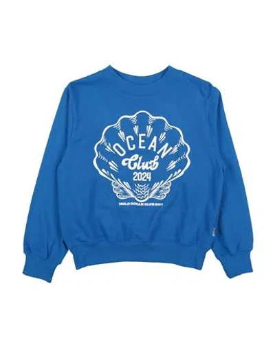 Molo Babies'  Toddler Girl Sweatshirt Bright Blue Size 7 Organic Cotton