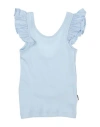 Molo Babies'  Toddler Girl Top Light Blue Size 7 Organic Cotton, Elastane