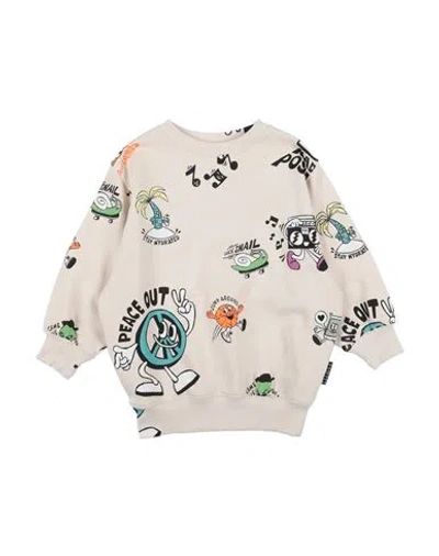 Molo Babies'  Toddler Sweatshirt Beige Size 7 Organic Cotton