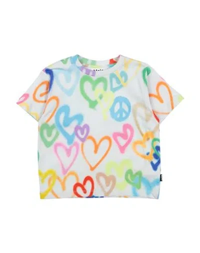 Molo Babies'  Toddler T-shirt Light Grey Size 7 Cotton