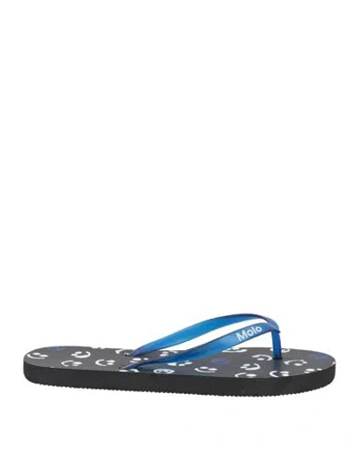 Molo Babies'  Toddler Thong Sandal Blue Size 10c Rubber