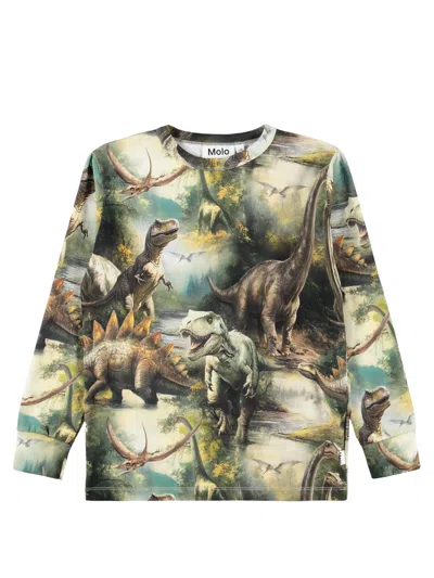 Molo Kids' T-shirt Long Sleeves "rill" In Gold