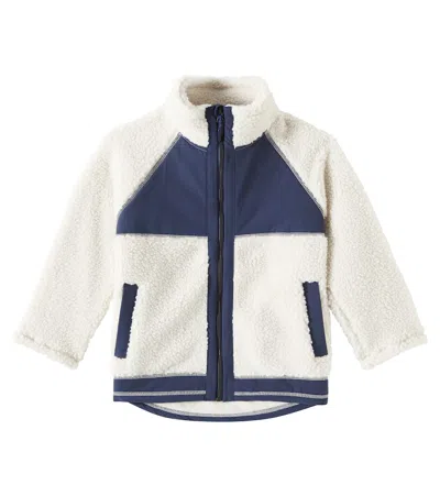Molo Kids' Usher Fleece Jacket In White