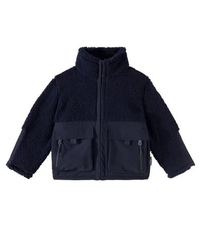 Molo Kids' Utha Fleece Jacket In Blau