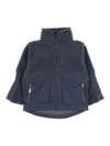 Molo "utha" Fleece Jacket In Blue