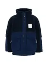 Molo Utha Panelled Teddy-fleece Jacket In Multi