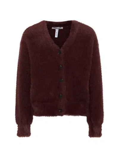 Molo V-neck Cardigan In Red