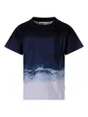 Molo Wave-print T-shirt In Blue