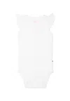 Molo White Bodysuit For Baby Girl In White