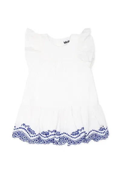 Molo White Dress For Baby Girl