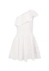 Molo White Dress For Girl In White