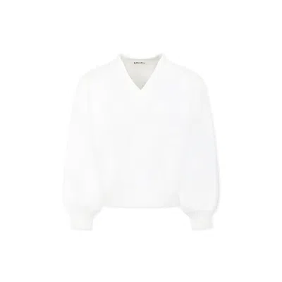 Molo Kids' White Sweater For Girl