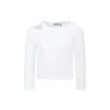 Molo White T-shirt For Girl In White