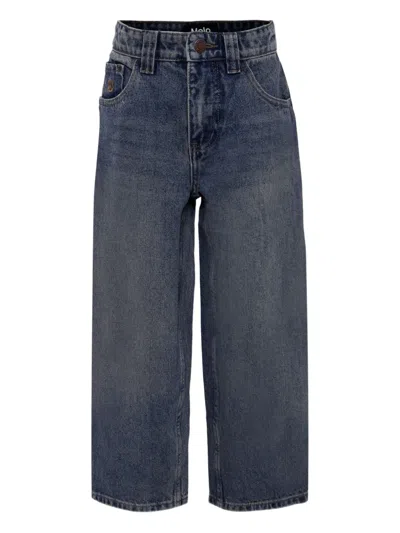 Molo Kids' Wide-leg Jeans In Blue