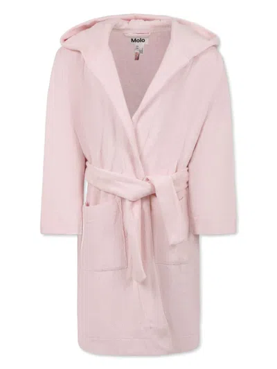 Molo Kids' Wyn Robe In Pink