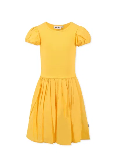 Molo Kids' Yellow Dress For Girl