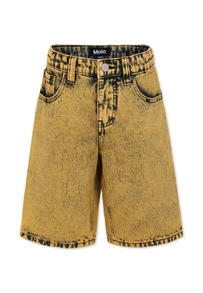Molo Yellow Shorts For Kids