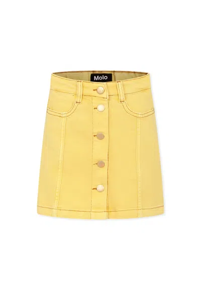 Molo Kids' Bera Skirt In Yellow