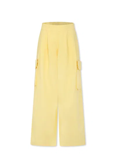 Molo Kids' Yellow Trousers For Girl