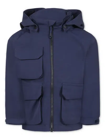 Molo Kids' Zip-up Jacket In Blue