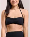 Moloco Bianca Bandeau Bikini Top In Black