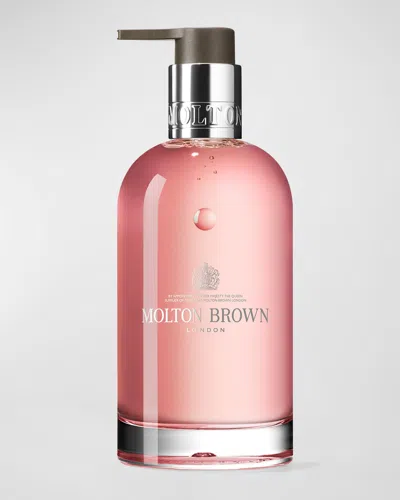 Molton Brown 6.8 Oz. Rhubarb & Rose Hand Wash In Glass Bottle In White