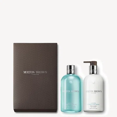 Molton Brown Coastal Cypress & Sea Fennel Body Wash & Lotion Set In Transparent