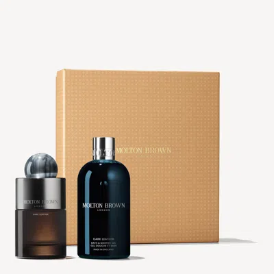 Molton Brown Dark Leather Eau De Parfum Gift Set In Transparent