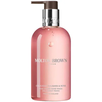 Molton Brown Delicious Rhubarb & Rose Fine Liquid Hand Wash 300ml In Transparent