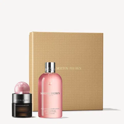 Molton Brown Delicious Rhubarb & Rose Fragrance & Body Gift Set In Multi