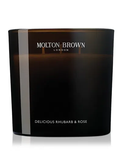 Molton Brown Delicious Rhubarb & Rose Luxury Scented Candle 21.2 Oz. In Brown