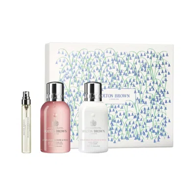 Molton Brown Delicious Rhubarb & Rose Travel Collection Gift Set (limited Edition)